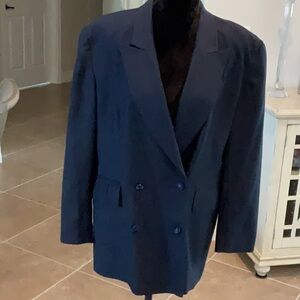 Laura Ashley navy double breasted blazer, size 12